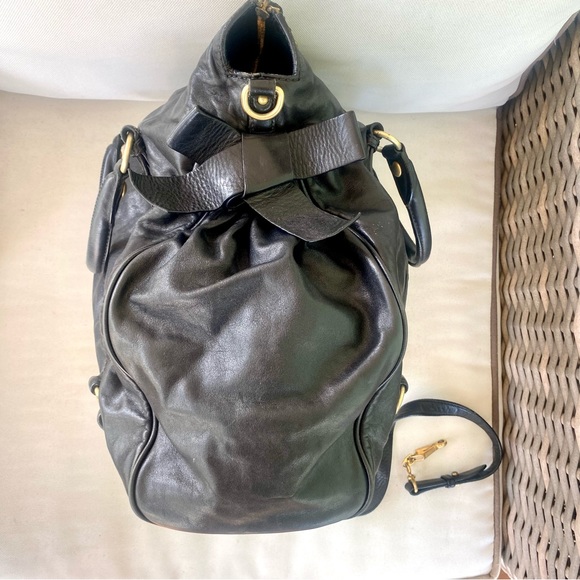 Miu Miu Vitello Bow Satchel in Black EUC - Picture 10 of 16